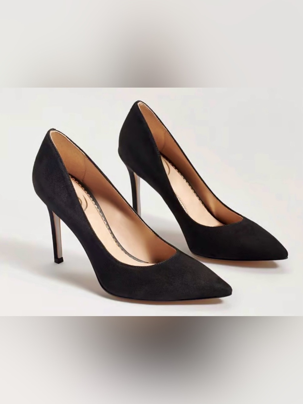 Sam Edelman Hazel Black Suede Pointed Toe Pumps 9.5M